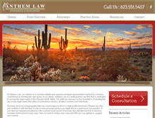 Tablet Screenshot of anthemlaw.com